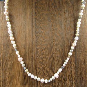 18" String Of Pearls Necklace Vintage Costume